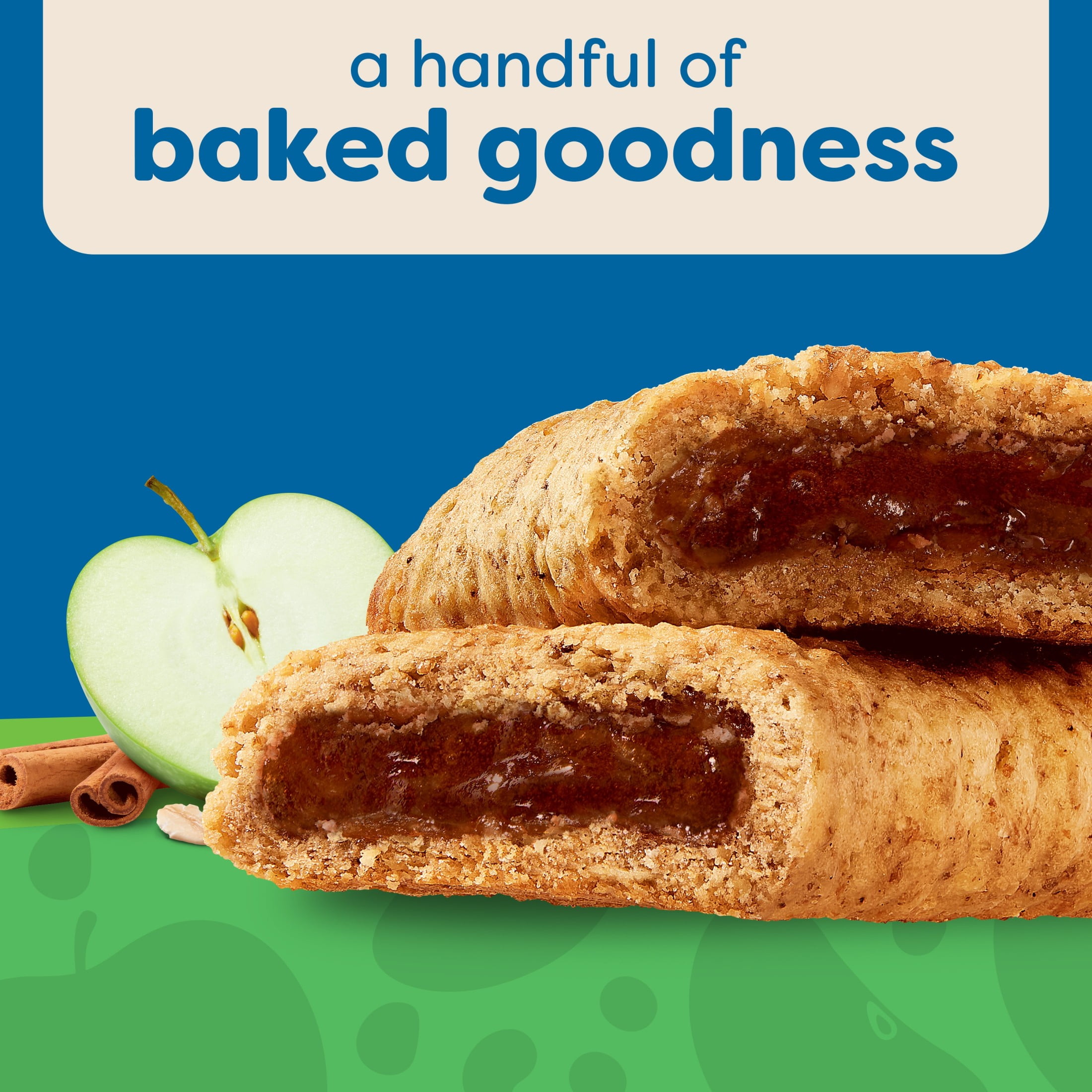 Kellogg's Nutri-Grain Apple Cinnamon Chewy Soft Baked Breakfast Bars, Made with Whole Grains, 20.8 oz, 16 Count