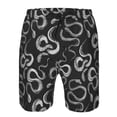 thumbnail image 4 of Wukai Snake Print Beach Trunks with Compression Liner Swimsuit Quick Dry Beach Sports Shorts with Pocket-Medium, 4 of 8