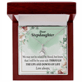 thumbnail image 4 of To My Stepdaughter Love Always Alluring Ribbon Necklace Message Card, 4 of 20