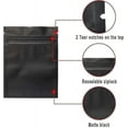 thumbnail image 5 of Sacs Anti-Odeur - Sacs Mylar Refermables Pochette en Aluminium Sac Plat Noir Mat, 5 of 5