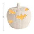 thumbnail image 3 of Halloween Pumpkin Light for Halloween Indoor, Handmade Light Up White Pumpkin Decoration Lantern Halloween Lighted Tabletop Ornament For Halloween Indoor, 3 of 7