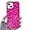 Rose, variant on Compatible with iPhone 14 Pro Max Glitter Case for Women Girls Luxury Cute 3D Tin Foil Pleated Phone Case Bling Plating Soft Silicone Slim Shockproof Cover for iPhone 14 Pro Max 6.7 inch, Purple