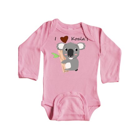

Inktastic I heart Koalas Gift Baby Boy or Baby Girl Long Sleeve Bodysuit