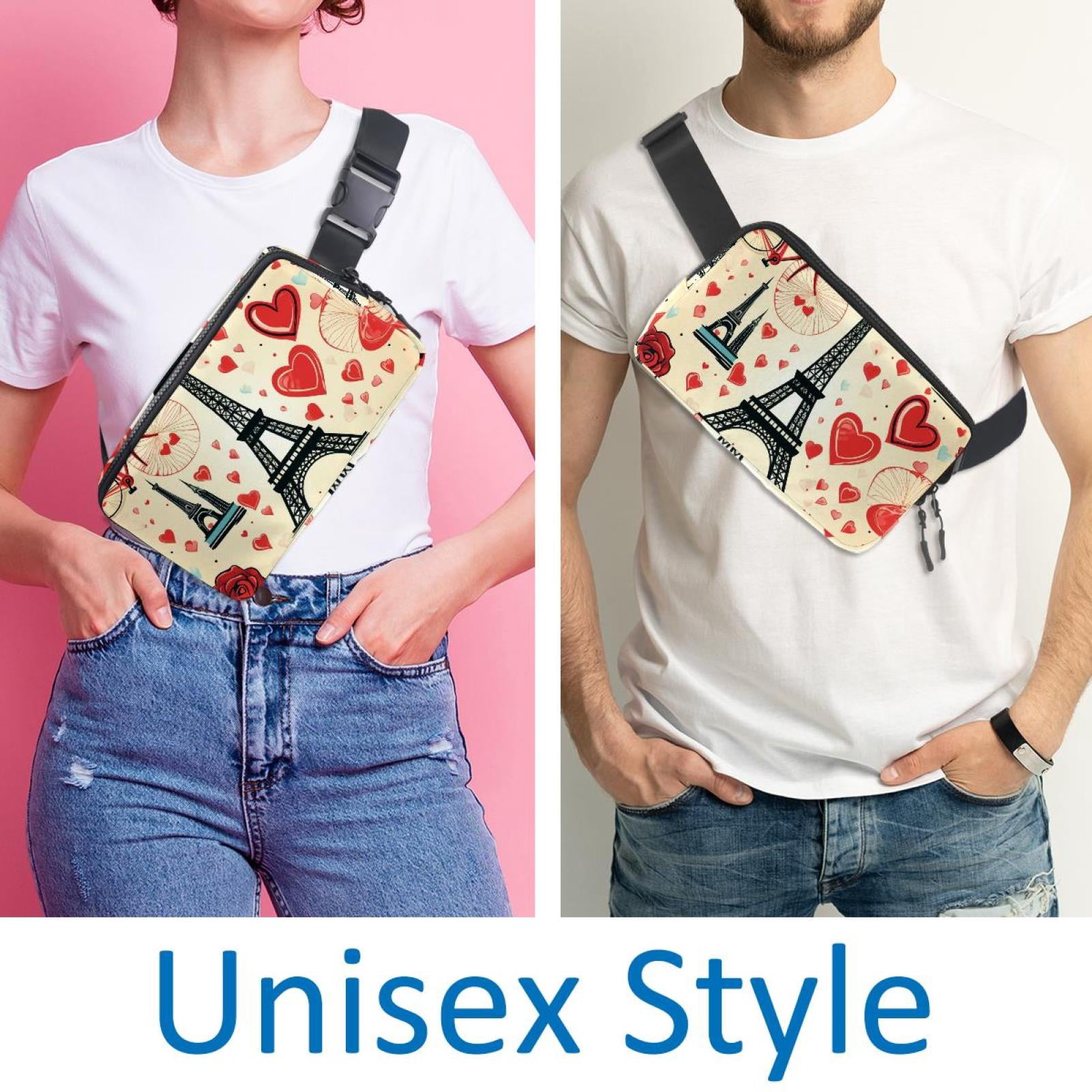 Valentine's Day Waist Pack Fanny Pack Running Belt Lightweight Adjustable with Extension Strap Unisex