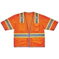 thumbnail image 2 of Ergodyne GloWearÂ® 8346Z Two-Tone Hi-Vis Class 3 Surveyor Vest, Orange, L/XL, 2 of 3