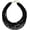 Black, variant on Multi Layer Chunky Bib Statement Seed Beads Cluster Collar Necklace for Women Gift (NK-10351-Burnt Orange)
