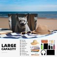 thumbnail image 5 of Naloa Dog Wrapped in Towel 1 Large Capacity Beach Bag, Waterproof Sandproof Beach Swim Pool Bag Tote Bag for Women, 5 of 7