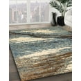 thumbnail image 3 of Ahgly Company Machine Washable Indoor Rectangle Abstract Sage Green Area Rugs, 5' x 8', 3 of 7