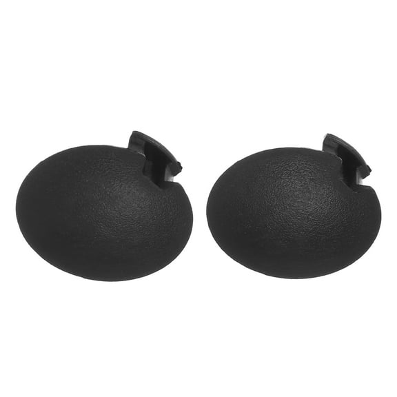Unique Bargains 2 Pcs Car Rear Bumper Towing Tow Eye Hook Cover Cap Fit for Smart Fortwo Passion 2008 Black