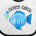 thumbnail image 4 of Inktastic Cutest Catch Cute Blue Fish Boys or Girls Baby Bib, 4 of 4
