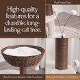 thumbnail image 5 of PetPals 35"H 5-Lvl Cat Tree with Handwoven Nest Bed Plush Pads and Paper Rope Scratching Posts, 5 of 9