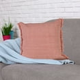 thumbnail image 3 of Ox Bay Nellie 20" x 20" Pink Fringed Cotton Adult Decorative Throw Pillow, 3 of 11