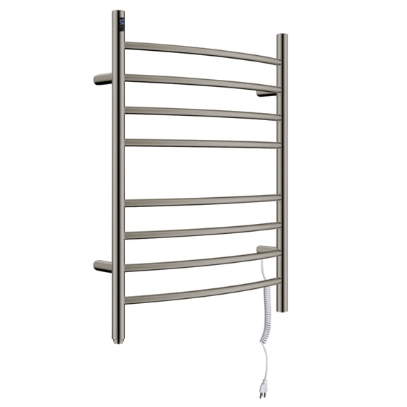 Kingston Brass TWW3624SN Wall Mount Hardwired/Plug-In Electric Towel Warmer in Brushed Nickel