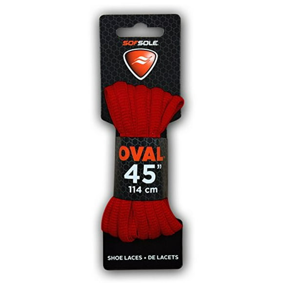 45" Oval Shoelaces, Red