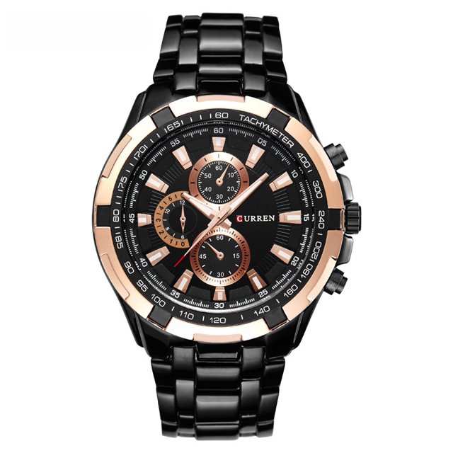 Reloj suizo para hombre, correa de acero inoxidable, reloj de cuarzo de alta calidad a la moda
