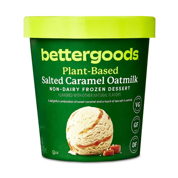 bettergoods Plant-Based Salted Caramel Oatmilk Non-Dairy Frozen Dessert, 16 fl oz