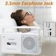 thumbnail image 4 of Gelielim Reproductor de casete Boombox, radio portátil AM/FM estéreo, grabadora de reproductor de cinta de casete con altavoz grande y conector para auriculares, grabadora de cinta con batería o alime, 4 of 5