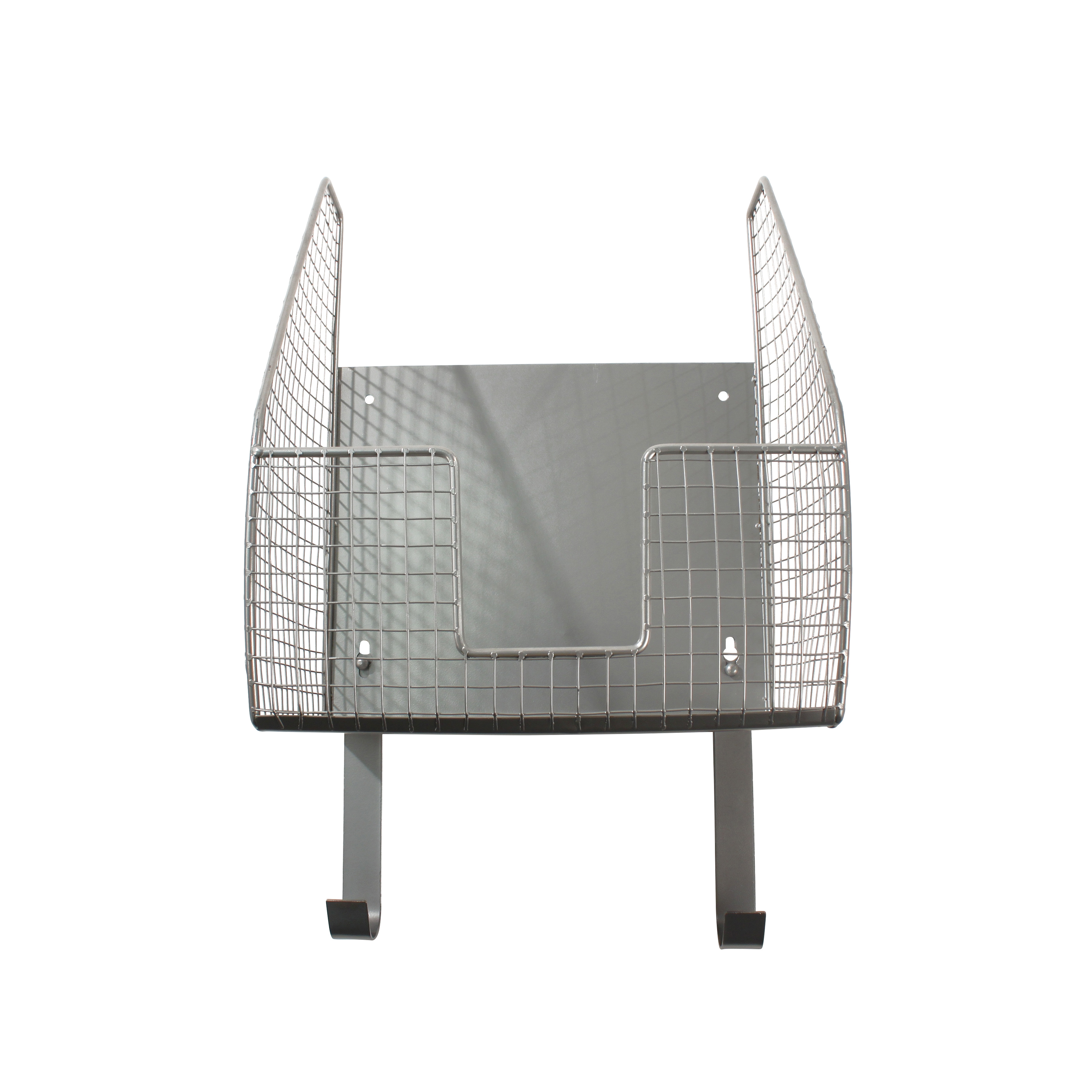 Spectrum Diversified Steel Ironing Board Holder with Storage Basket, Heat Resistant, Pewter - image 3 of 5