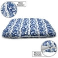 thumbnail image 3 of Blue and White Pet Bed, Stormy Ocean with Swirling Waves and Flying Seagulls in Abstract Style, Resistant Pad for Dogs and Cats Cushion with Removable Cover, 24" x 39", Blue and White, by Ambesonne, 3 of 4