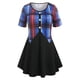 thumbnail image 1 of Botón de simulación de talla de talla grande camiseta Rosegal Camisetas tallas grandes, 1 of 5