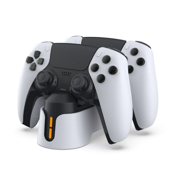 TNP PS5 Dual Charging Docking Station Charger Compatible with Sony Playstation 5 Official Dualsense Wireless Controller, Fast Charge Port Dock Stand Accessories with USB-C Cable Cord LED Indicator