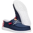 thumbnail image 4 of HEYDUDE Men Wally Americana Il, 4th of July Patriotic Shoes , Blue, 7, 4 of 6