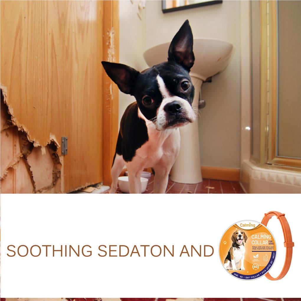 Pet Calming Collar Professional Keeping Calm Collars Orange Color Outdoor Anti anxiety Dog Cat Neck Ring Pets Accessories Orange for Dog 70cm Walmart