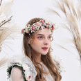 thumbnail image 3 of AVEKI Mujeres Niñas Corona de Flores Nupcial Eucalipto Halo Boda Floral Diadema Foto ShootGSG-002,WZ-365R, 3 of 5