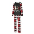 thumbnail image 3 of Plus Size Christmas Pajamas for Family,Funny Plaid Family Christmas Pjs Matching Sets Xmas Shirts and Pants Sets, 3 of 10