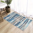 thumbnail image 5 of NIUBIER Modern Abstract Area Rug 2x3 Washable Small Entryway Rugs, Non-Slip Low Pile Throw Rug, Kitchen Bathroom Rugs,Floor Carpet for Entrance Bedroom Doormat,Grey Blue, 5 of 6