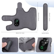 Heated Ankle Wrap, Ankle Massager with Heat, Cordless Ankle Heating Pad, Foot Heated Brace with 6 Heat, 3 Vibration & Timer Modes, Adjustable Strap, Dual Motor for Left/Right Feet, Black 1pc