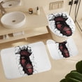 thumbnail image 6 of Attack On Titan Shower Curtain Set 4 Piece, Set Bathroom Sets with Rugs(Bath Mat,U Shape Mat Toilet Lid Cover Mat) Durable Bathroom Decor, 6 of 8