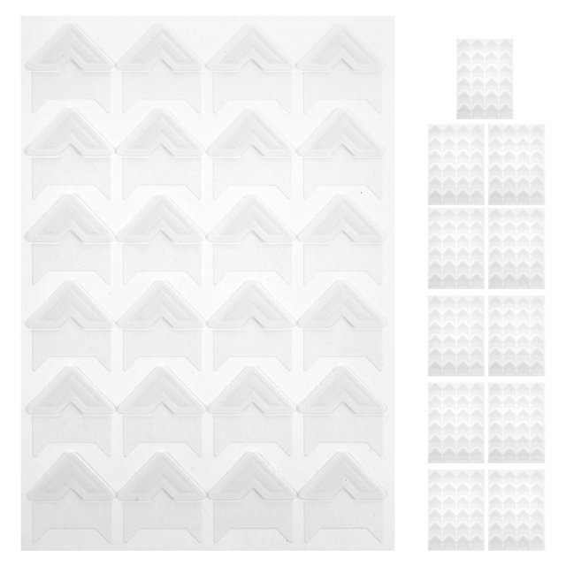 MOVTOTOP 12 Sheets Photo Corners Photo Stickers Photo Album Corners for Photo Book Journal Diary