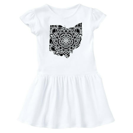 

Inktastic Ohio Silhouette Mandala Gift Baby Girl Dress