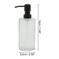 thumbnail image 4 of Unique Bargains 1 Pc Simple Cylindrical Soap Pump Dispenser for Bathroom 350ml Clear Black, 4 of 6