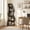 Gray, variant on Demi Bonn 5-Tier Corner Bookcase, Wood Bookshelf Storage Organizer, 70" Tall Display Standing Shelf Unit for Bedroom, Living Room, White