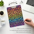thumbnail image 5 of FMSHPON Fashion Colorful Leopard Print Clipboard Hardboard Wood Nursing Clip Board and Pull for Standard A4 Letter 13x9 inches, 5 of 8