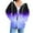 Womens Clothing Purple, variant on Womens Zip Up Hoodies, Long Sleeve Pullover for Women Fall Fashion Ombre Tie Dye Drawstring Hooded Sweatshirts with Pockets S-2XL