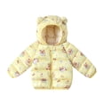 thumbnail image 3 of Shadoumai Girls Winter Coat Warm Padded Hooded Jacket Casual Outerwear for Toddler Kids, 3 of 4