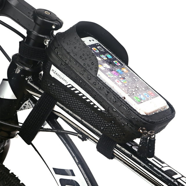 Bolsa para bicicleta Bolsas impermeables para montaje en teléfono para bicicleta, marco frontal, bol RZAHUAHU Bolsa para bicicleta