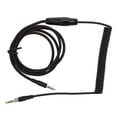thumbnail image 2 of Coiled Headphone Cable, Stable Flexible Headset Spring Cord Nylon Wire Retractable Clear Sound  For Gaming Headphone, 2 of 8