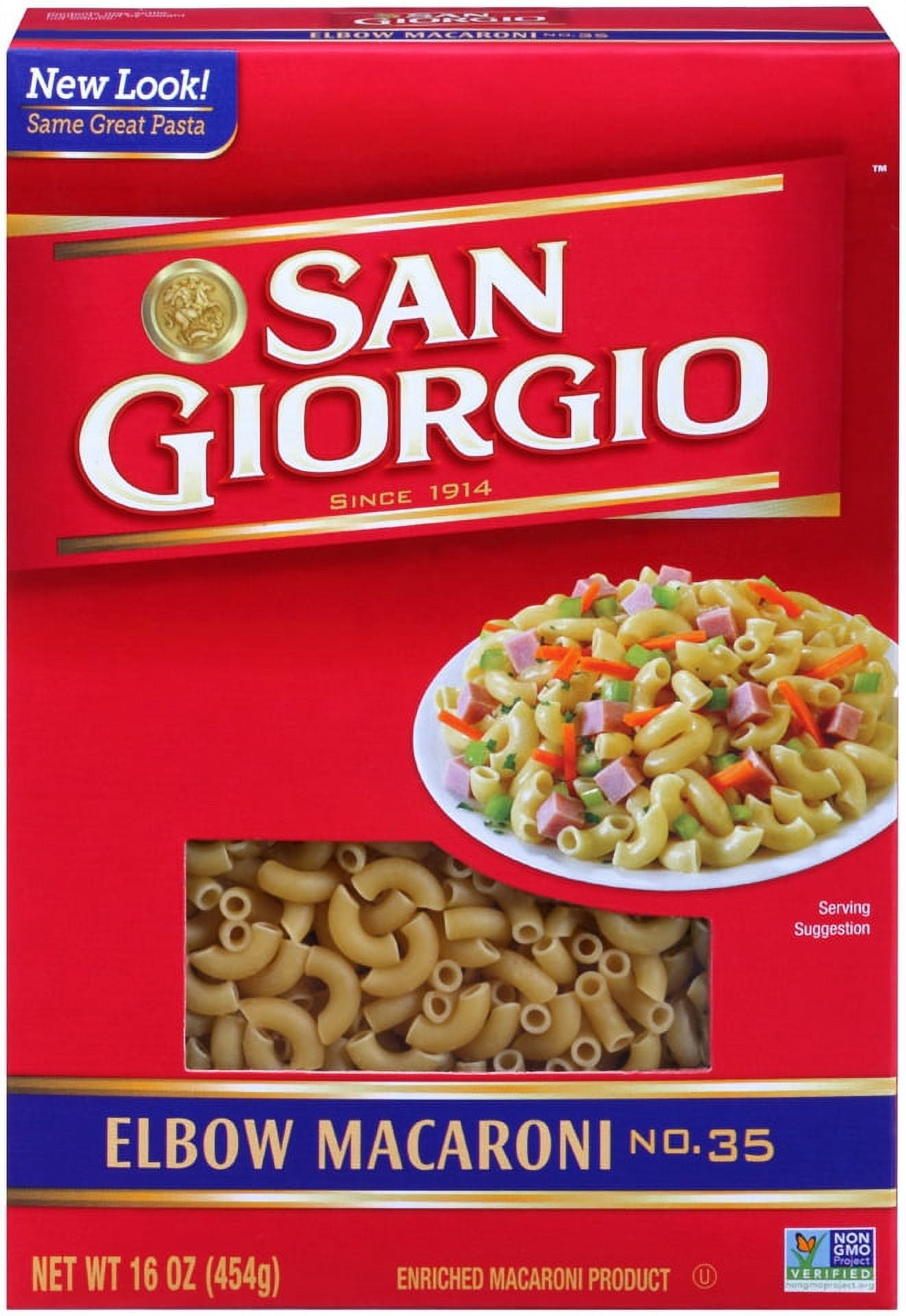 San Giorgio Elbow Macaroni Pasta, 16 Oz Box - Walmart.com