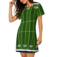 thumbnail image 2 of Disketp American Football Field para Camisón Corto de Manga Corta para Mujeres, Camisón Cómodo con Escote Redondo, Bonito y Confortable, 2 of 6