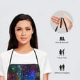 thumbnail image 2 of Bingfone Bright Universe for Tie-up Apron, Unisex Waterproof and Stain-Resistant Bib Apron for Kitchen Garden Painting, 2 of 7