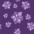 thumbnail image 1 of Ahgly Company Machine Washable Indoor Square Transitional Purple Iris Purple Area Rugs, 4' Square, 1 of 1