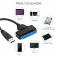 thumbnail image 2 of SATA to USB Cable,PACK OF 5 USB 3.0 to SATA III Hard Drive Adapter Converter for 2.5 Inch SSD & HDD Data Transfer, Support UASP (Black) Enterprises USA, 2 of 6