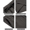 thumbnail image 5 of COOFANDY Men's Casual Shorts 2 Piece 8 Inch Inseam Elastic Waist Cool Lightweight Summer Beach Shorts, 5 of 6