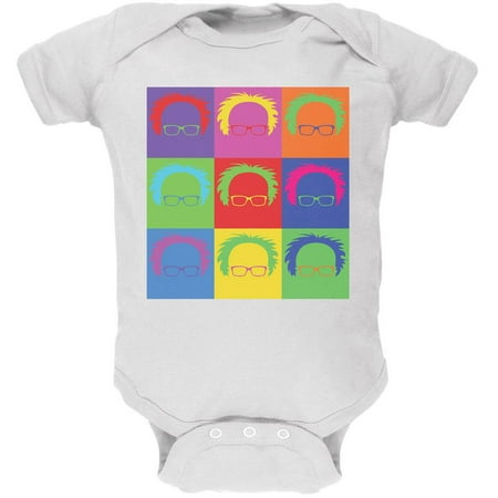 

Election Bernie Sanders Hair Minimalist Pop Art White Soft Baby One Piece - 3-6 months