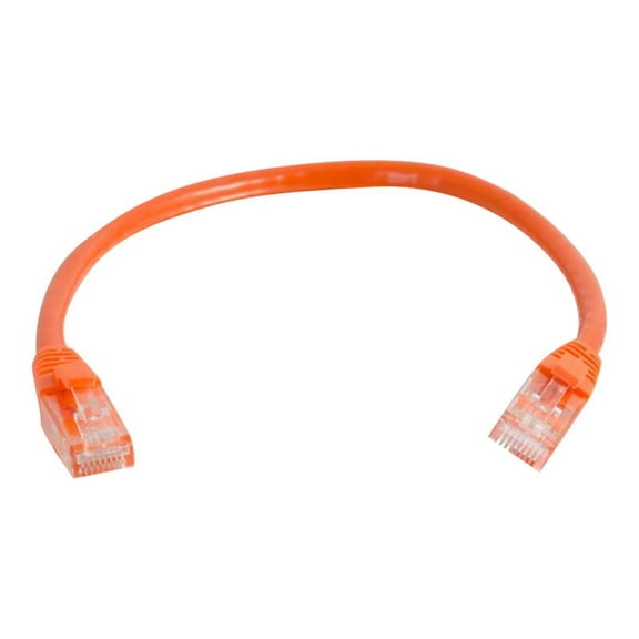 C2G 6in Cat6 Ethernet Cable - Snagless Unshielded (UTP) - Orange - Patch cable - RJ-45 (M) to RJ-45 (M) - 15.2 cm - UTP - CAT 6 - molded, snagless, stranded - orange