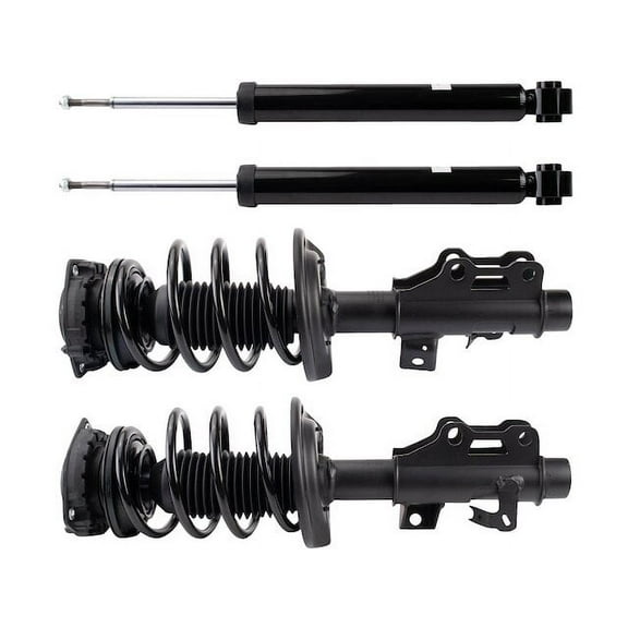 Front and Rear Shock Strut and Coil Spring Kit 4 Piece - Compatible with 2016 - 2019 Chevy Camaro 2017 2018